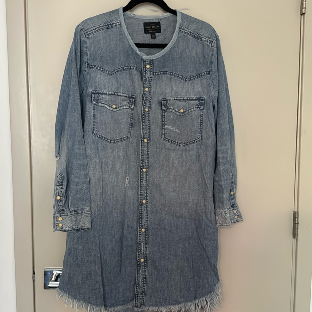 Lucky Brand Distressed Denim dress